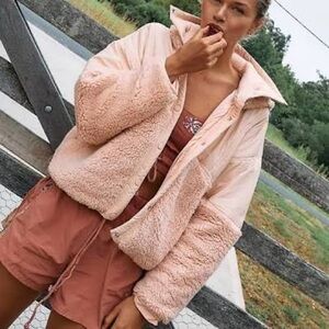 FP Movement by Free People Blush Teddy Jacket